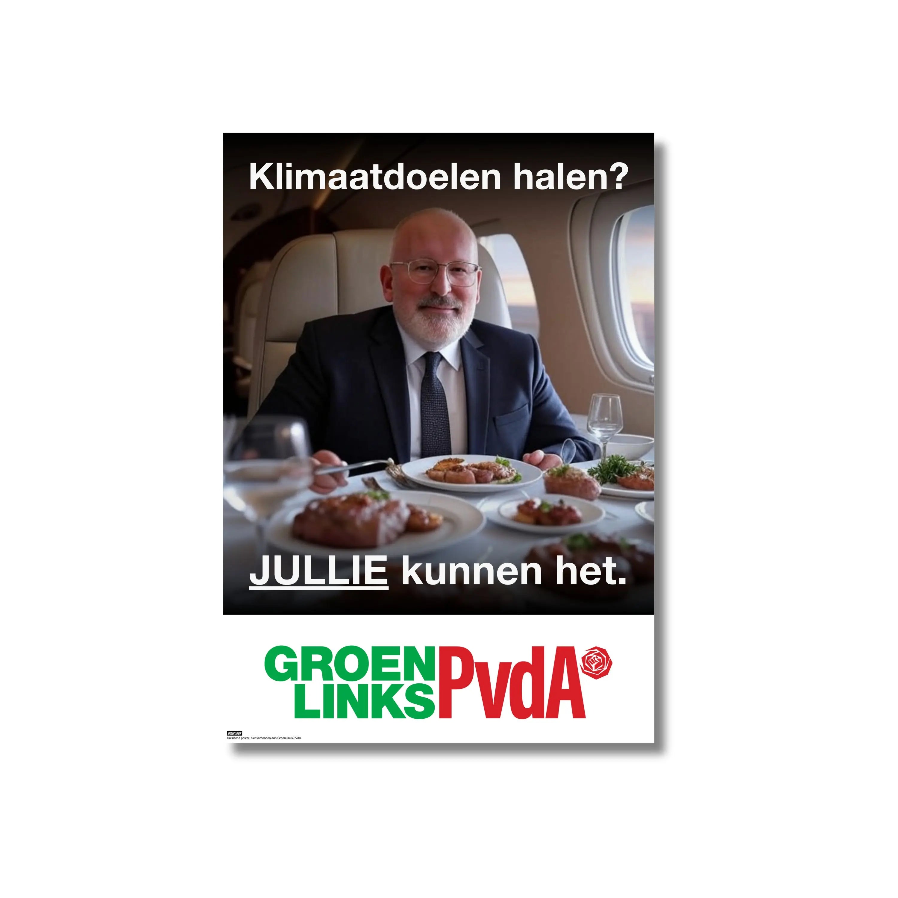 Poster GroenLinks-PvdA - Privé Jet