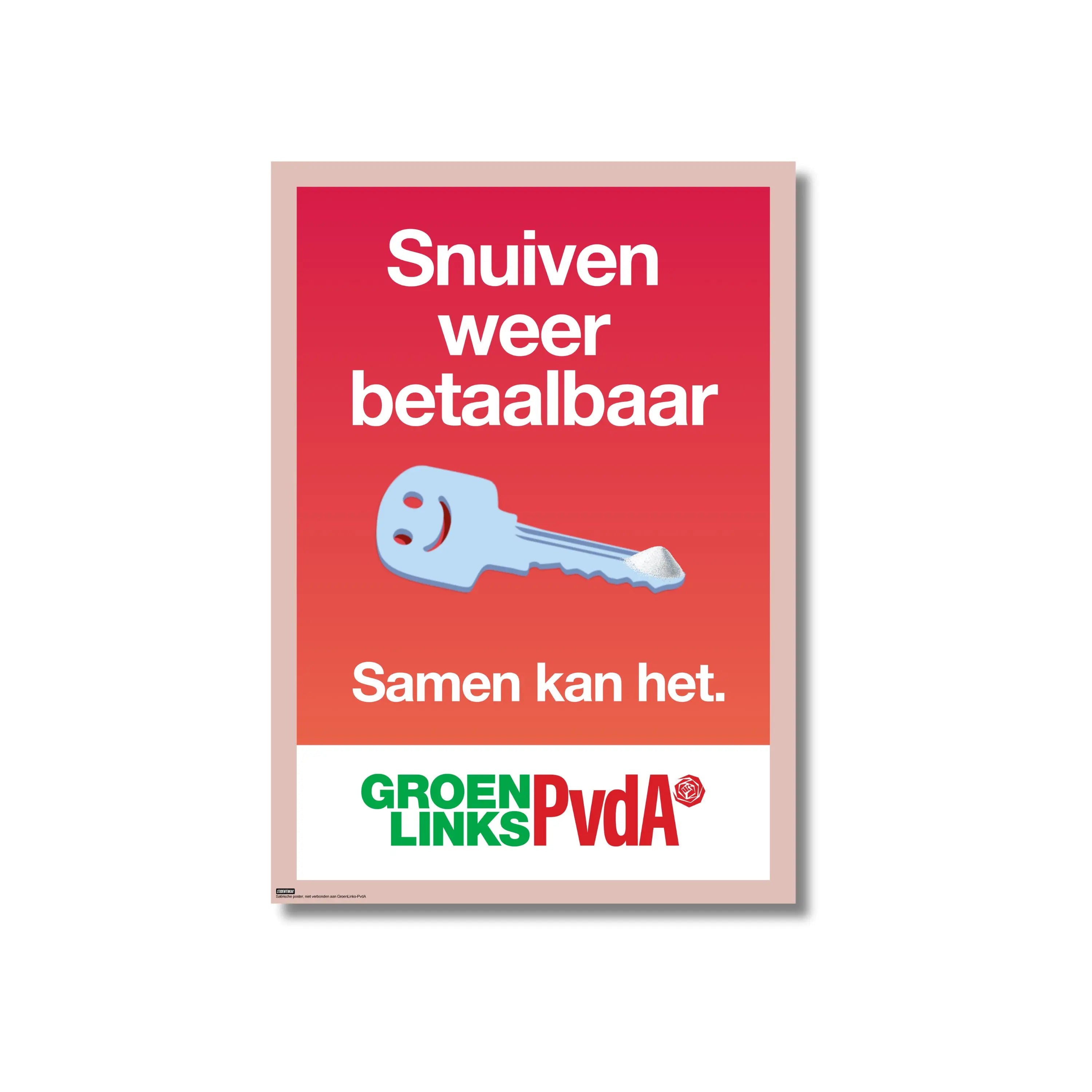 Poster GroenLinks-PvdA - Snu*ven