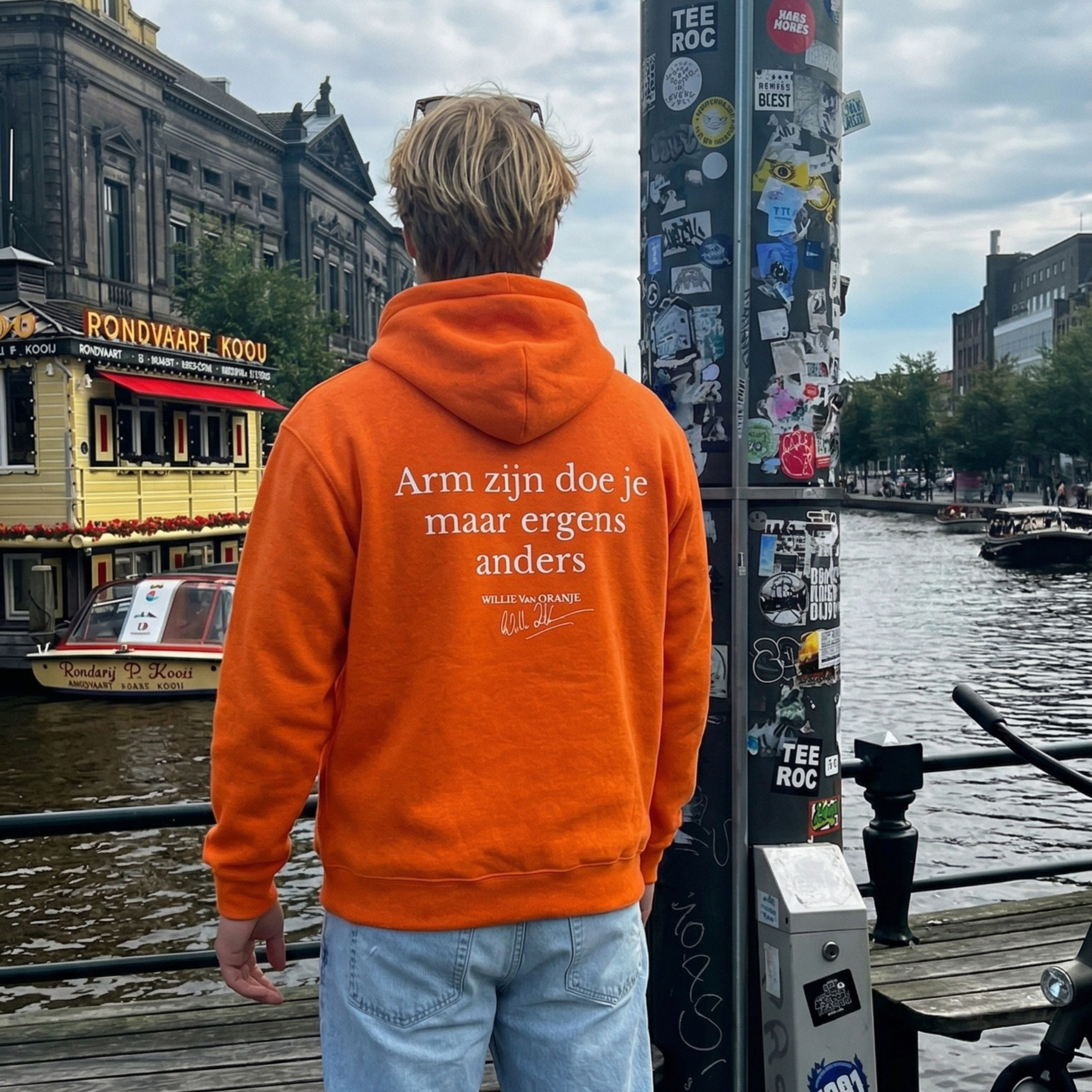 Koningsdag Hoodie - Arm zijn