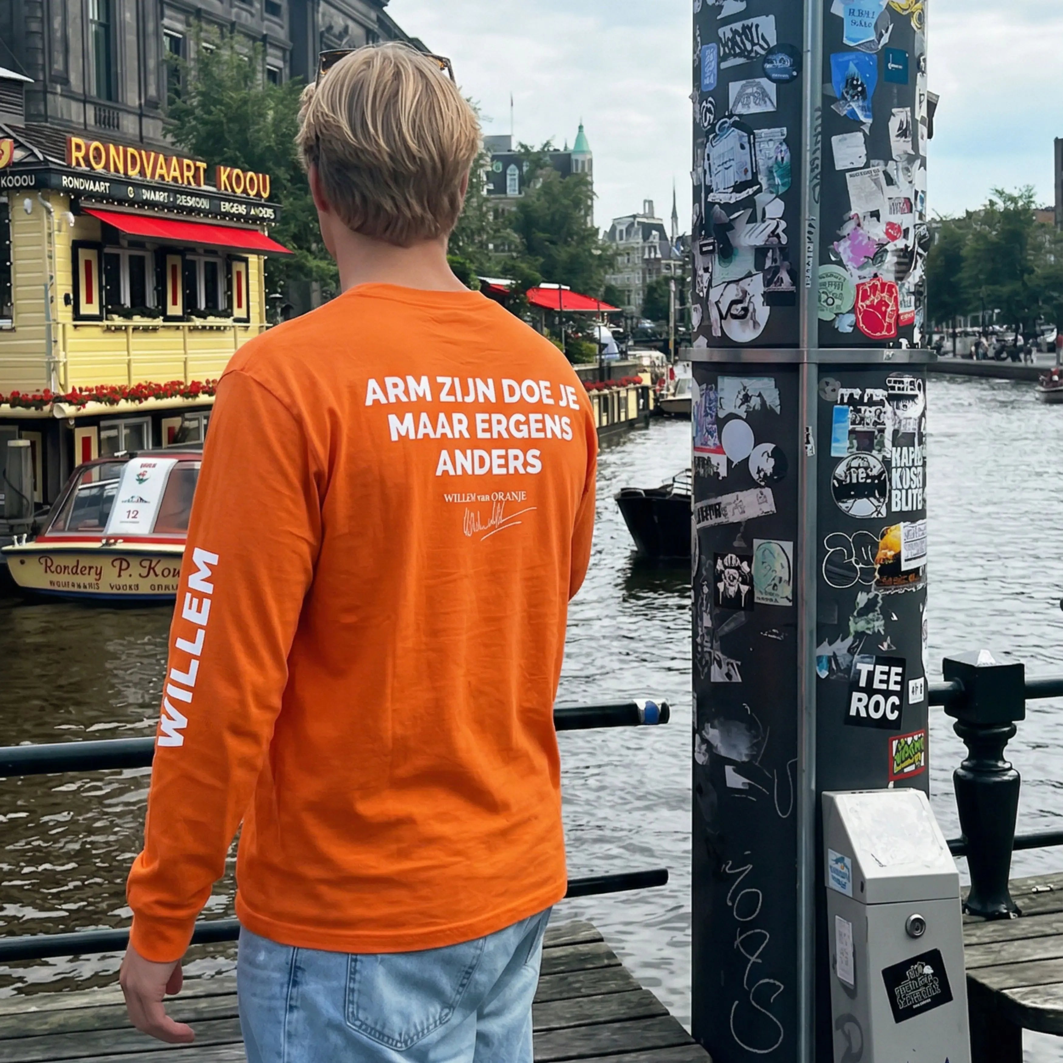 Koningsdag Longsleeve - Arm zijn